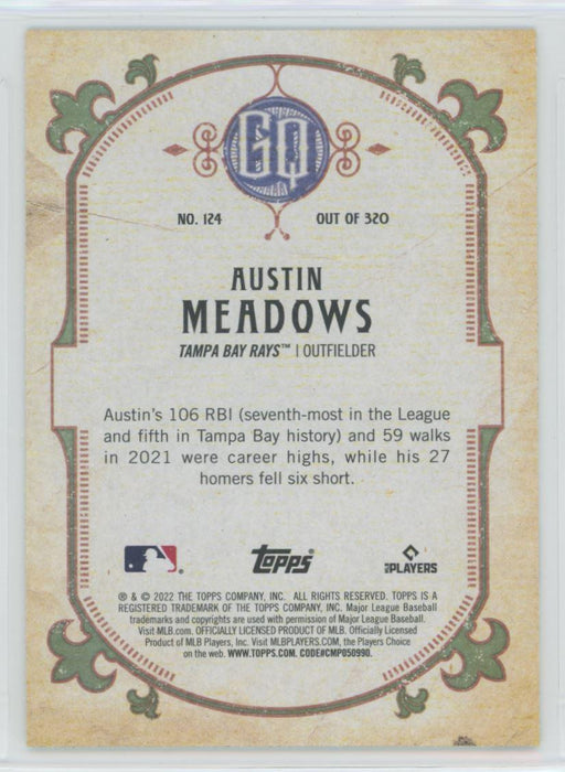 Austin Meadows 2022 Topps Gypsy Queen # 124 Tampa Bay Rays - Collectible Craze America