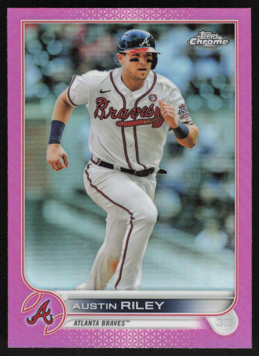Austin Riley 2022 Topps Chrome # 116 Pink Refractor Atlanta Braves - Collectible Craze America