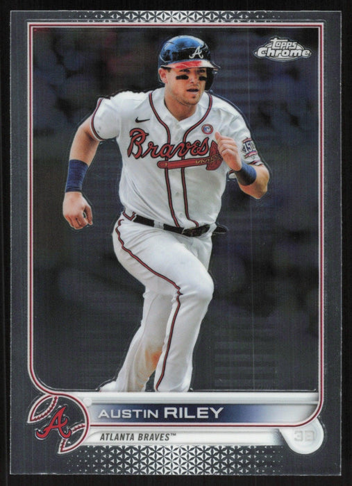 Austin Riley 2022 Topps Chrome Baseball # 116 Atlanta Braves Base - Collectible Craze America
