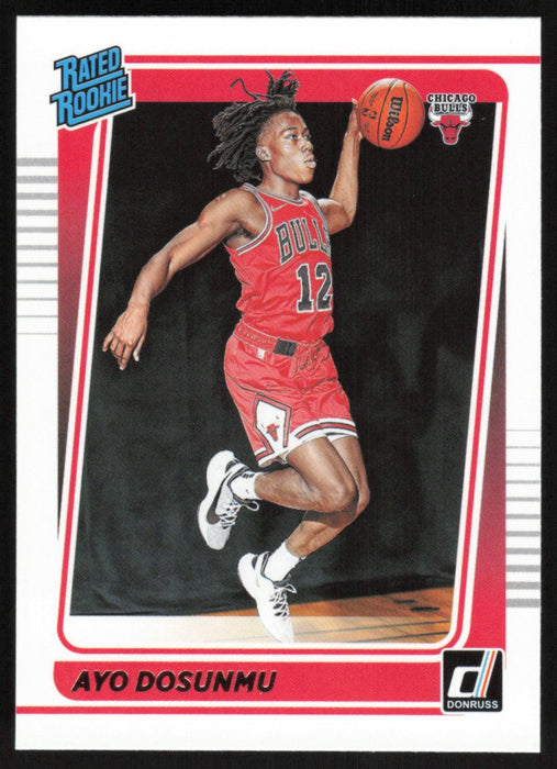 Ayo Dosunmu 2021 Donruss Rated Rookie # 221 RC Chicago Bulls - Collectible Craze America