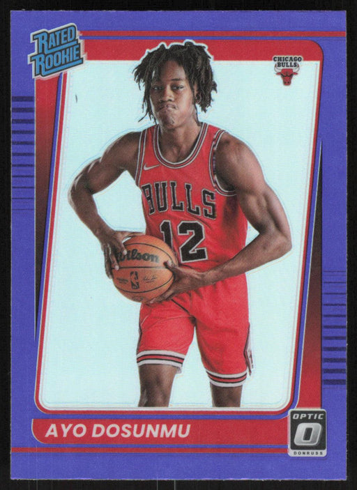 Ayo Dosunmu 2021 Panini Donruss Optic # 171 RC Purple Chicago Bulls - Collectible Craze America