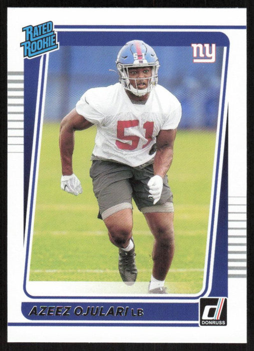 Azeez Ojulari 2021 Donruss Football # 323 RC New York Giants Rated Rookie Base - Collectible Craze America