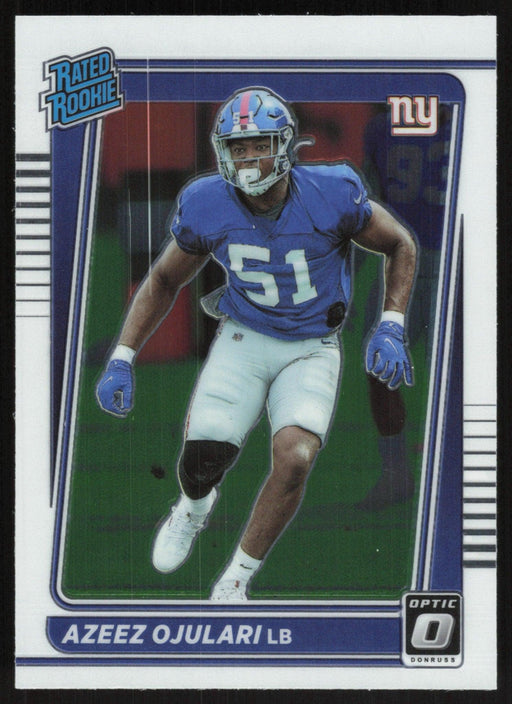 Azeez Ojulari 2021 Donruss Optic Rated Rooke # 273 RC New York Giants Base - Collectible Craze America