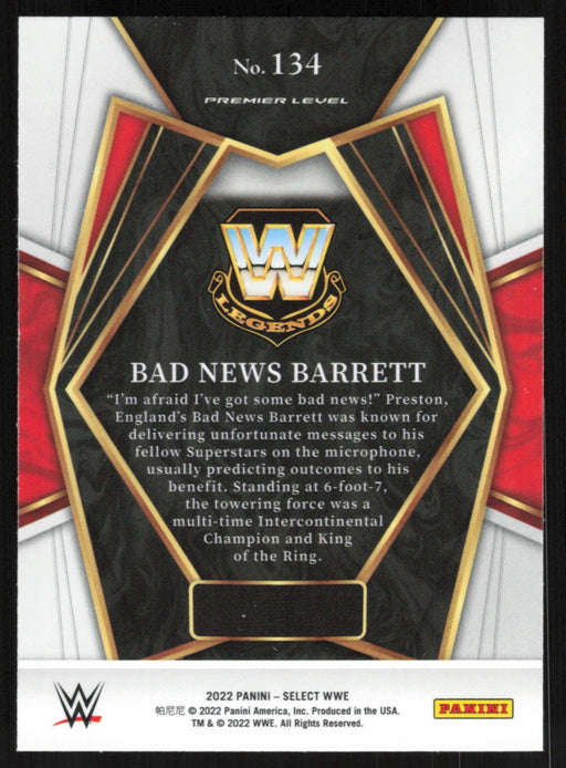 Bad News Barrett 2022 Panini Select WWE # 134 Legend Premier Level Base - Collectible Craze America