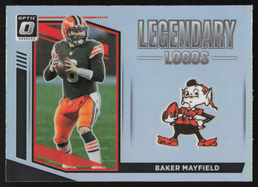 Baker Mayfield 2021 Donruss Optic Legendary Logos # LL-4 Silver Prizm Cleveland Browns - Collectible Craze America