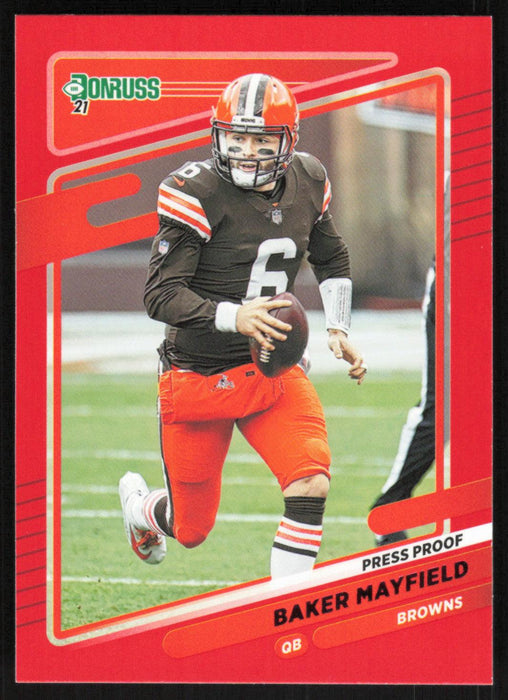 Baker Mayfield 2021 Donruss Press Proof Red # 195 Cleveland Browns - Collectible Craze America