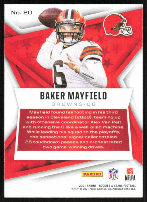 Baker Mayfield 2021 Panini Rookies & Stars # 20 Cleveland Browns Base - Collectible Craze America