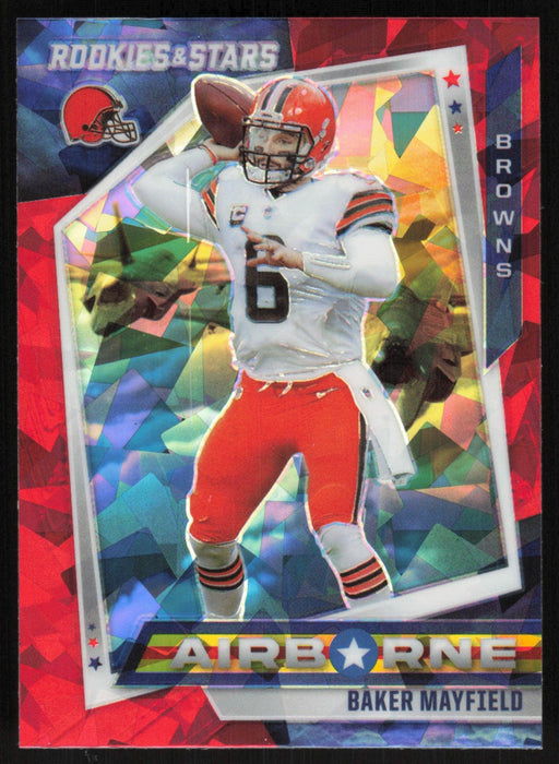 Baker Mayfield 2021 Panini Rookies & Stars # AB-14 Airborne Red Ice Cleveland Browns - Collectible Craze America