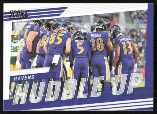 Baltimore Ravens 2022 Panini Score Football # HU-BAL Huddle Up Baltimore Ravens - Collectible Craze America