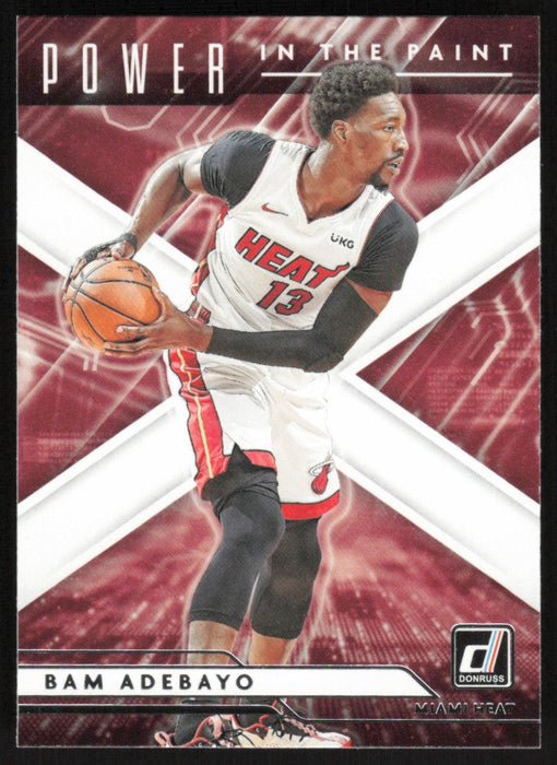 Bam Adebayo 2021 Donruss Power in the Paint # 4 Miami Heat - Collectible Craze America