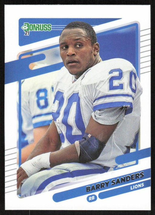 Barry Sanders 2021 Donruss Football # 173 Detroit Lions Image Variation Base - Collectible Craze America