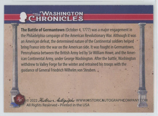 Battle of Germantown 2022 The Washington Chronicles # 102 - Collectible Craze America