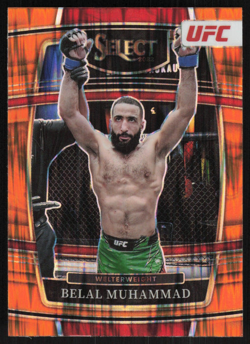 Belal Muhammad 2022 Panini Select UFC # 96 Orange Flash - Collectible Craze America
