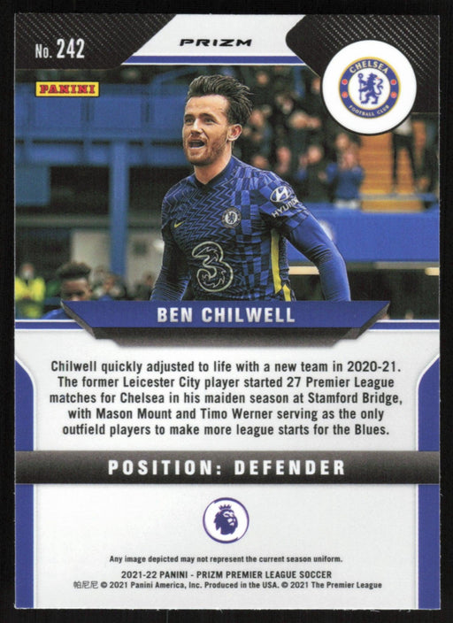 Ben Chilwell 2021 Panini Prizm Premier League # 242 Pink Ice Chelsea FC - Collectible Craze America