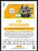 Ben Roethlisberger 2021 Panini Phoenix # 94 Pittsburgh Steelers Base - Collectible Craze America