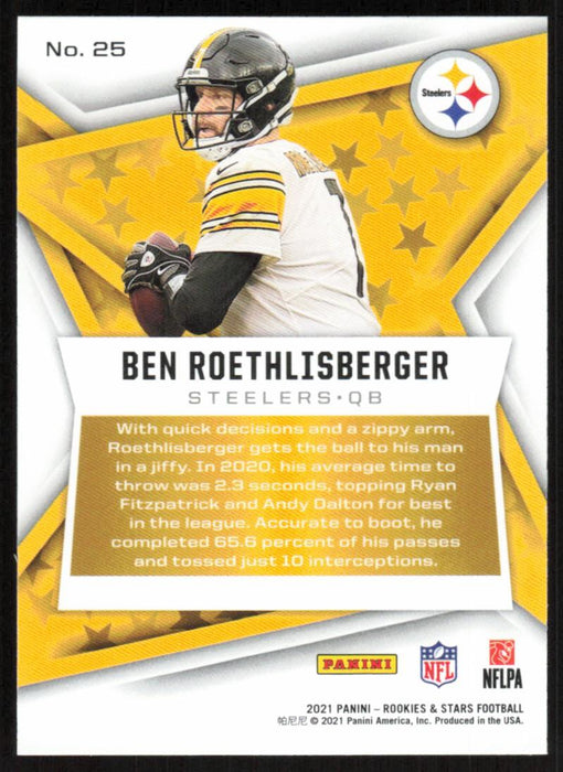 Ben Roethlisberger 2021 Panini Rookies & Stars # 25 Pittsburgh Steelers Base - Collectible Craze America