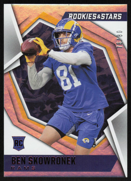 Ben Skowronek 2021 Panini Rookie & Stars # 169 RC Longevity 76/80 Los Angeles Rams - Collectible Craze America