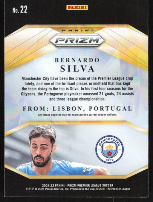 Bernardo Silva 2021 Panini Prizm Premier League # 22 Insert Manchester City - Collectible Craze America