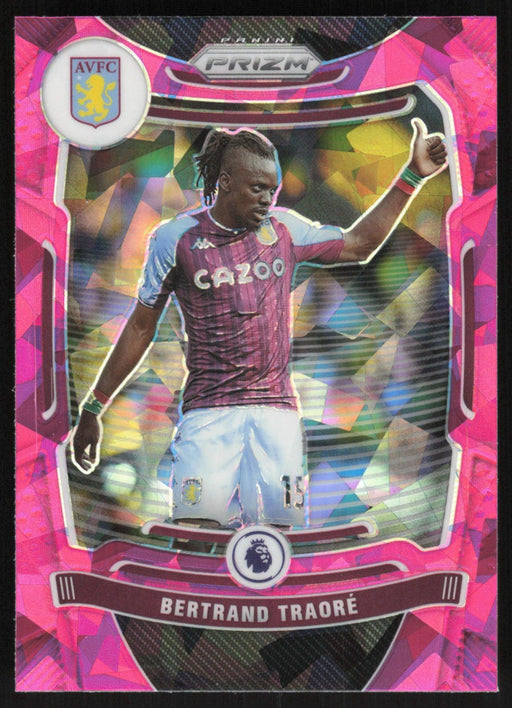 Bertrand Traore 2021 Panini Prizm Premier League # 132 Pink Ice Aston Villa - Collectible Craze America