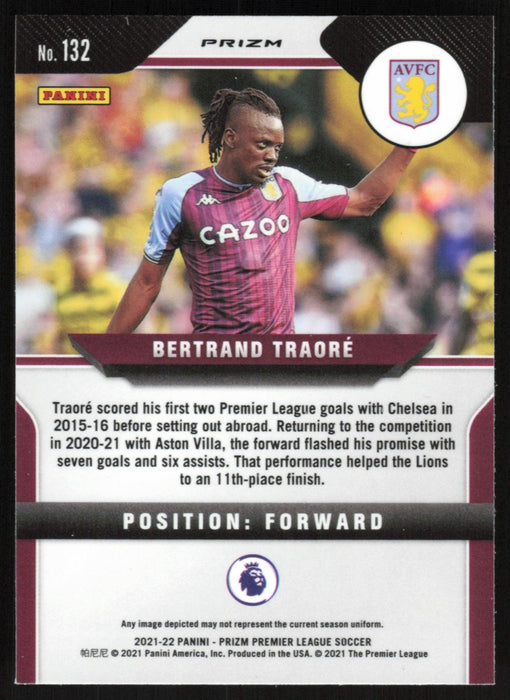 Bertrand Traore 2021 Panini Prizm Premier League # 132 Pink Ice Aston Villa - Collectible Craze America