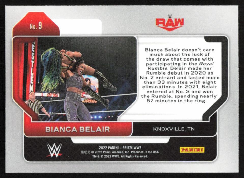 Bianca Belair 2022 Panini Prizm WWE # 9 Base Raw - Collectible Craze America