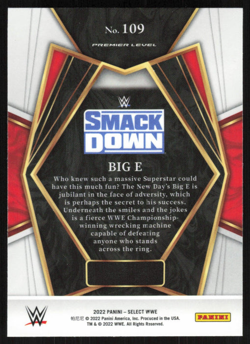 Big E 2022 Panini Select WWE # 109 SmackDown Premier Level Base - Collectible Craze America