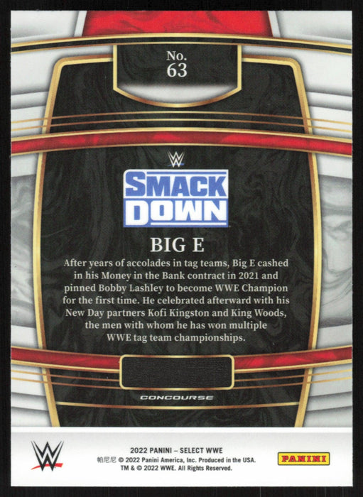 Big E 2022 Panini Select WWE # 63 SmackDown Concourse Base - Collectible Craze America