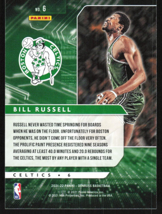 Bill Russell 2021 Donruss Power in the Paint # 6 Boston Celtics - Collectible Craze America