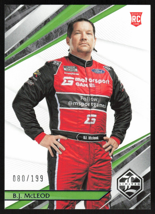 BJ McLeod 2022 Panini Chronicles Racing Limited # 4 RC Blue 80/199 - Collectible Craze America