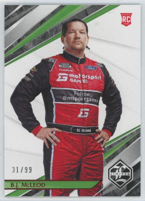 BJ McLeod 2022 Panini Chronicles Racing Limited # 4 Red 31/99 RC - Collectible Craze America