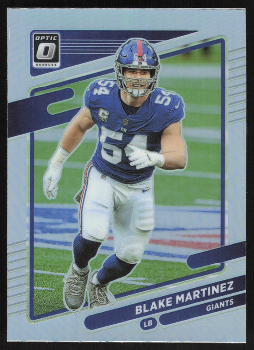 Blake Martinez 2021 Donruss Optic # 17 Silver Prizm New York Giants - Collectible Craze America