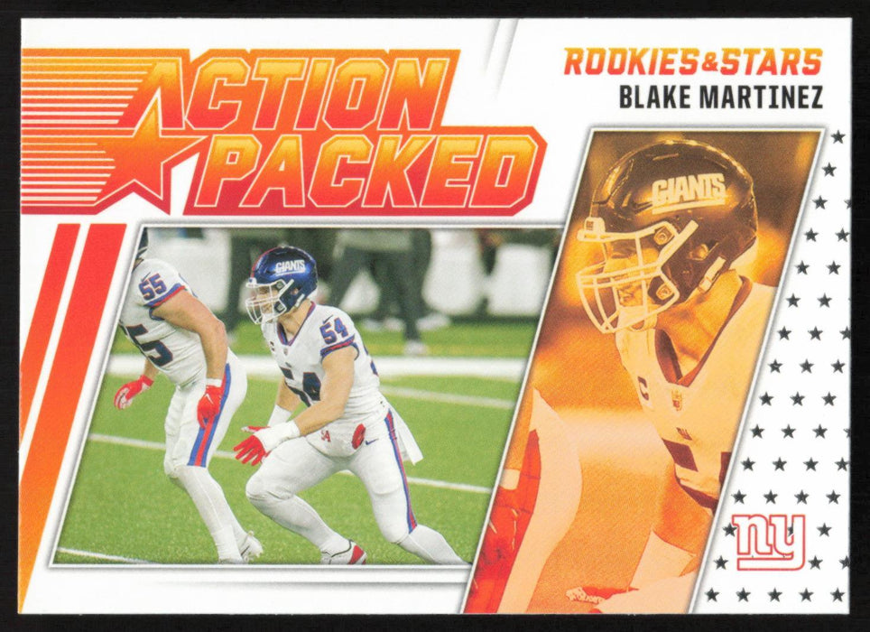 Blake Martinez 2021 Panini Rookie & Stars # AP-4 Action Packed New York Giants - Collectible Craze America