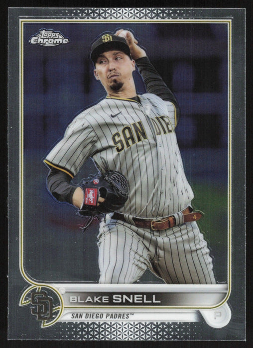 Blake Snell 2022 Topps Chrome Baseball # 196 San Diego Padres Base - Collectible Craze America