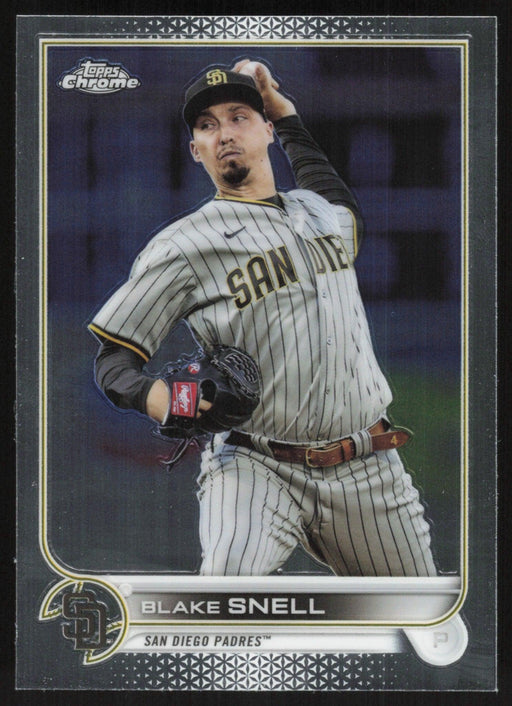 Blake Snell 2022 Topps Chrome Baseball # 196 San Diego Padres Base - Collectible Craze America