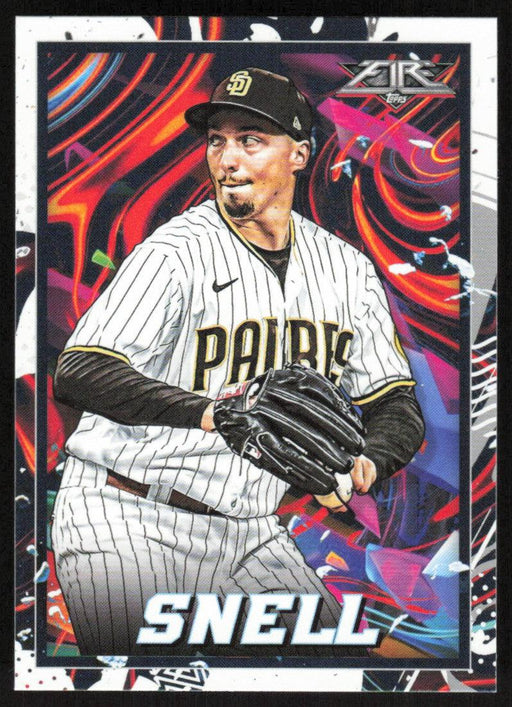 Blake Snell 2022 Topps Fire Baseball # 157 San Diego Padres Base - Collectible Craze America