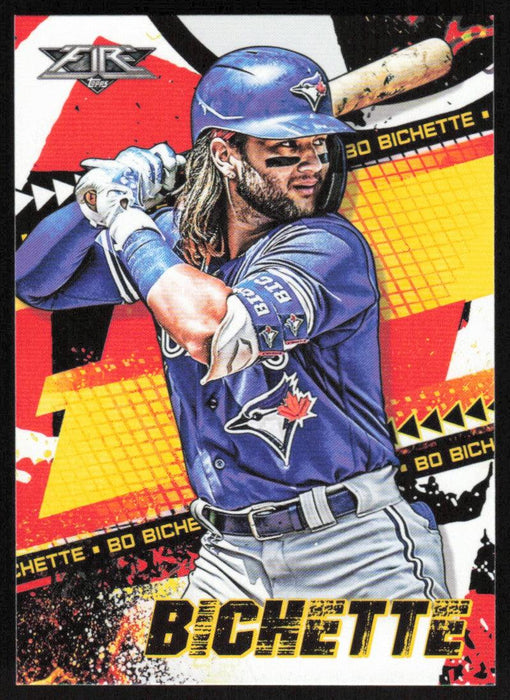 Bo Bichette 2022 Topps Fire Baseball # 150 Toronto Blue Jays Base - Collectible Craze America