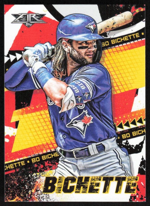 Bo Bichette 2022 Topps Fire Baseball # 150 Toronto Blue Jays Base - Collectible Craze America