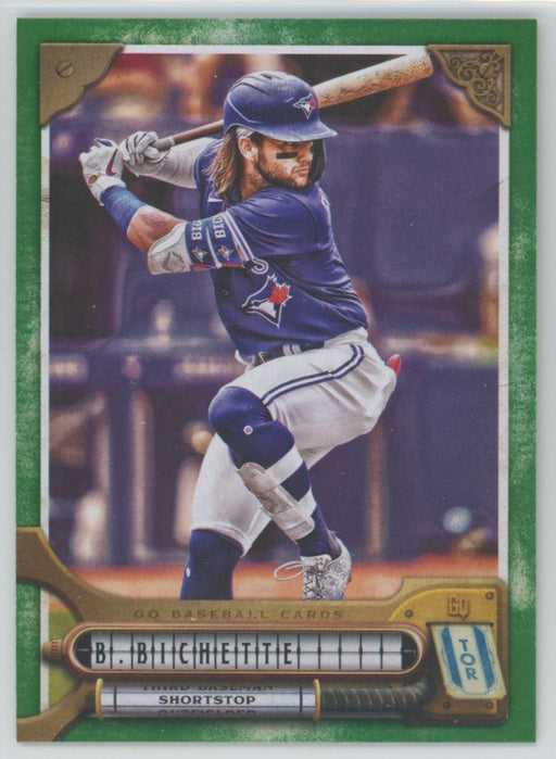 Bo Bichette 2022 Topps Gypsy Queen # 132 Green Toronto Blue Jays - Collectible Craze America