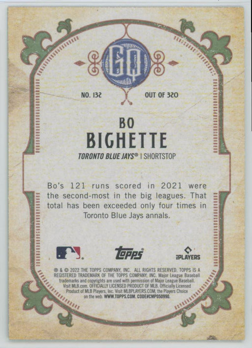 Bo Bichette 2022 Topps Gypsy Queen # 132 Green Toronto Blue Jays - Collectible Craze America