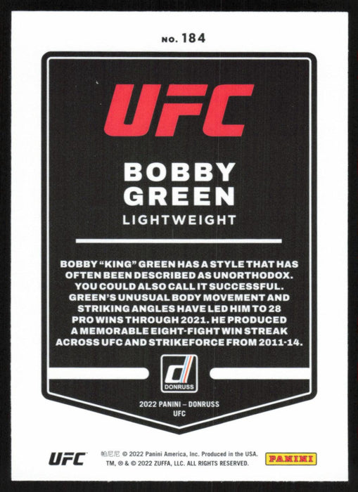 Bobby Green 2022 Panini Donruss UFC Base # 184 Lightweight - Collectible Craze America