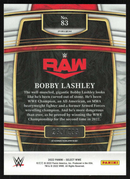 Bobby Lashley 2022 Panini Select WWE # 83 Concourse Light Blue Prizm 269/299 Raw - Collectible Craze America