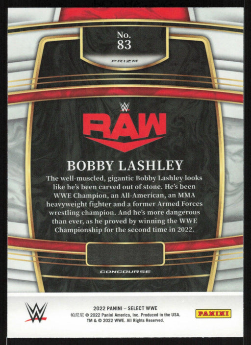 Bobby Lashley 2022 Panini Select WWE # 83 Concourse Scope Prizm Raw - Collectible Craze America