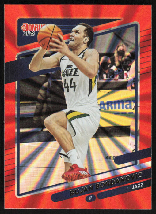 Bojan Bogdanovic 2021 Donruss # 190 Orange Holo Laser Utah Jazz - Collectible Craze America