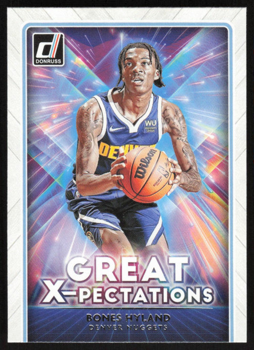 Bones Hyland 2021 Donruss Great X-Pectations # 24 Denver Nuggets - Collectible Craze America