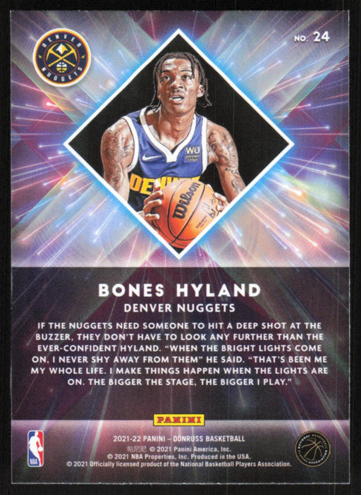Bones Hyland 2021 Donruss Great X-Pectations # 24 Denver Nuggets - Collectible Craze America