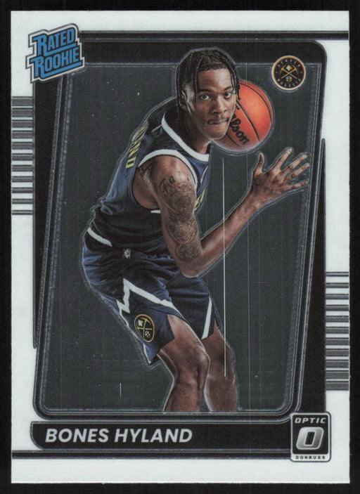 Bones Hyland 2021 Panini Donruss Optic Rated Rookie # 194 RC Denver Nuggets - Collectible Craze America