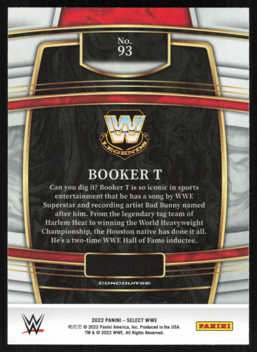 Booker T 2022 Panini Select WWE # 93 Legend Concourse Base - Collectible Craze America