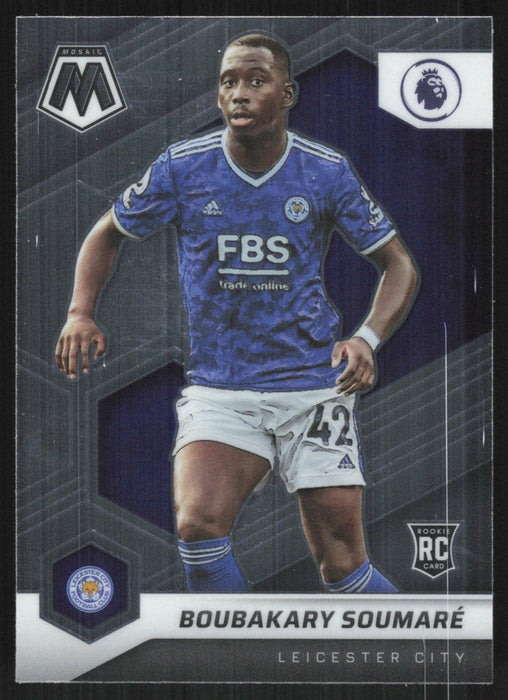 Boubakary Soumare 2021 Panini Mosaic Premier League # 21 RC Leicester City Base - Collectible Craze America