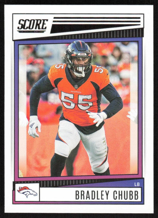 Bradley Chubb 2022 Panini Score Football # 81 Base Denver Broncos - Collectible Craze America