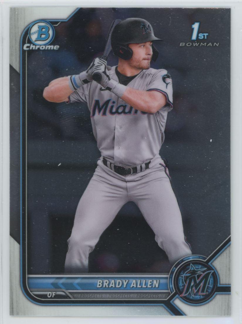 2022 Bowman Draft Miami Marlins Baseball Cards Team Set